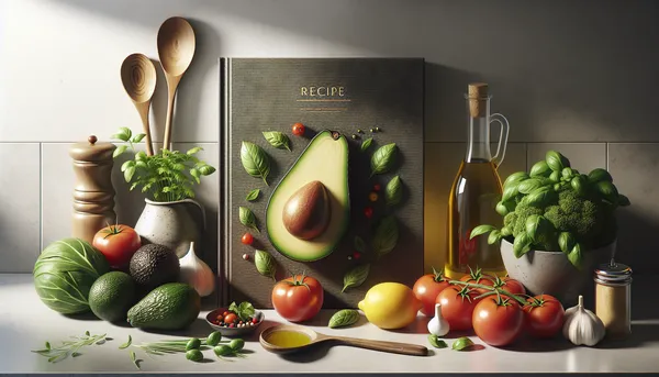 Seasonal fresh produce arranged in a wooden crate with autumn and summer items